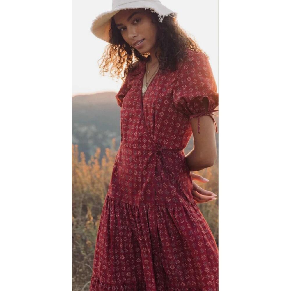 Christy Dawn Floral Tiered Midi Dress